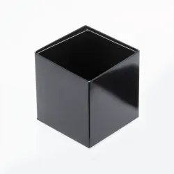 Cube/Truffle Box Folding Base; Shiny Black